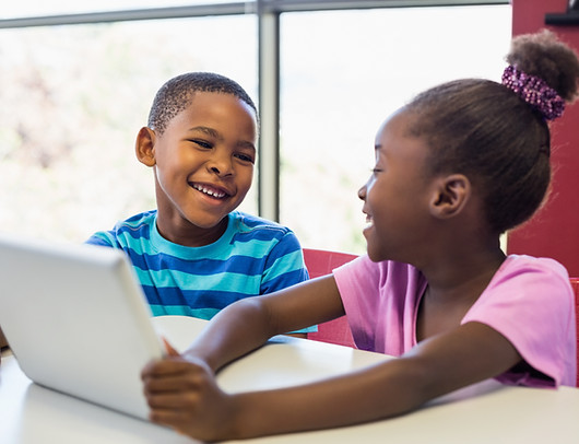 Kids Using Tablet