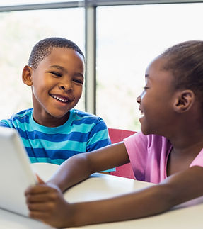 Kids Using Tablet
