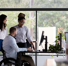 Office Collaboration Scene