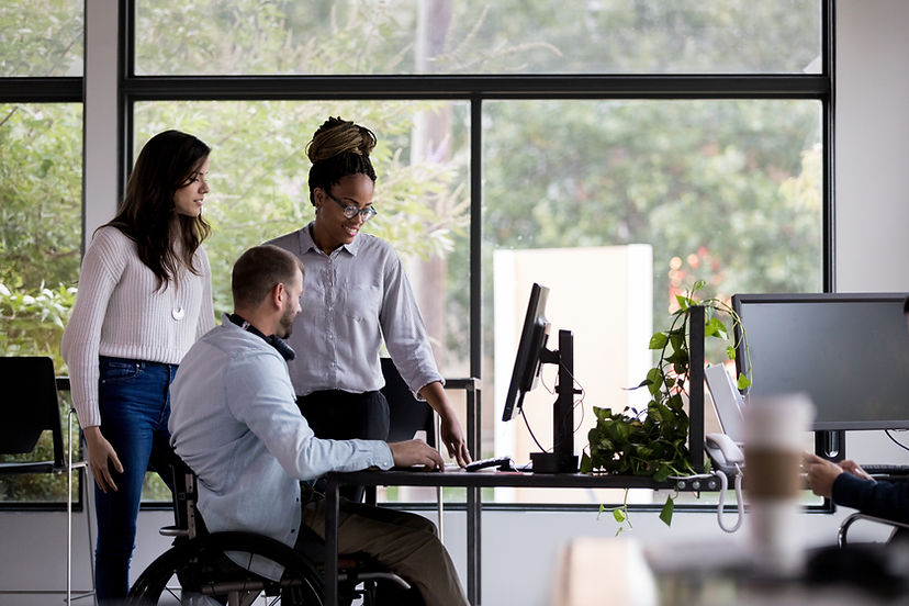 Office Collaboration Scene