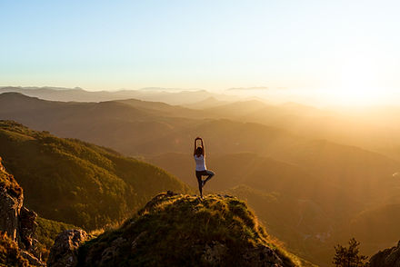 Yoga On Mountain