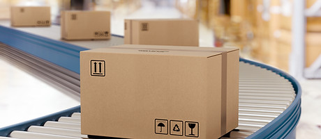 Boxes on Conveyor Belt