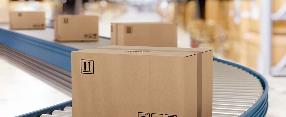 Boxes on Conveyor