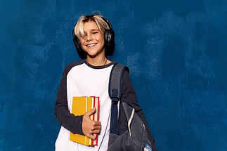 Smiling Student with Books