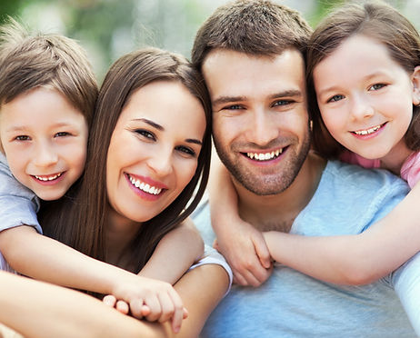 Portrait of young family