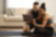 Couple with Laptop