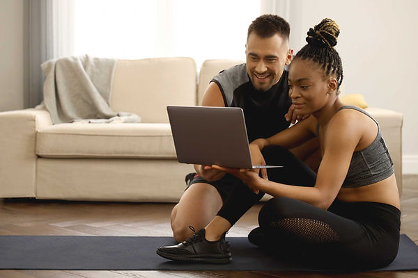Couple with Laptop