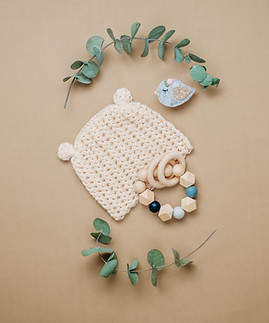 Babyaccessoires Flatlay