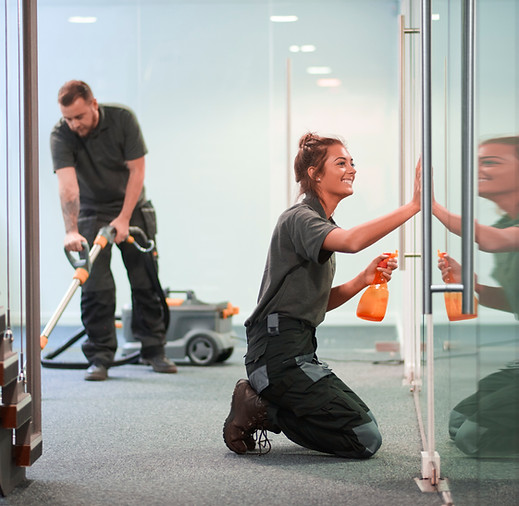 Cleaning a Hallway
