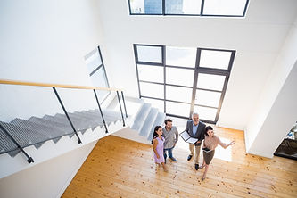 Flat viewing with London estate agent