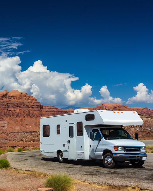 RV in Desert