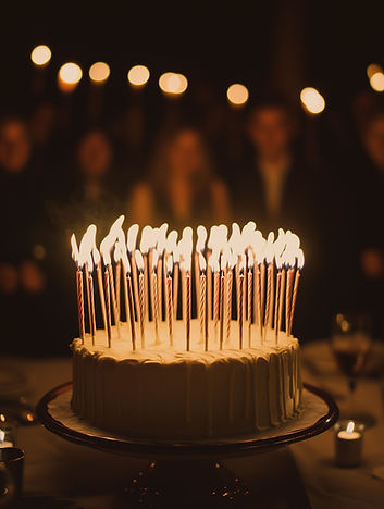 Bougies pour gâteau d'anniversaire