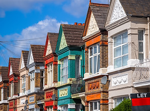 Maisons mitoyennes colorées
