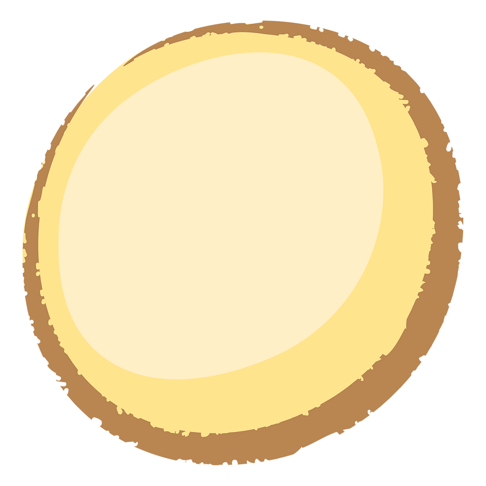 Brown Circular Frame