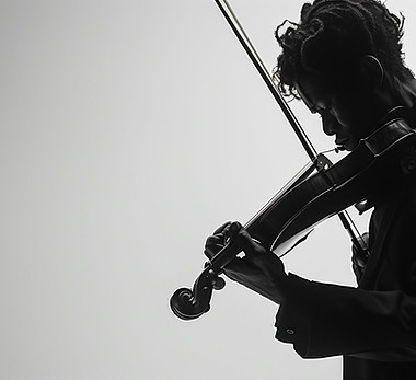 Violinisten-Silhouette