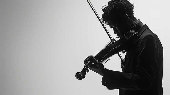 Violinist Silhouette