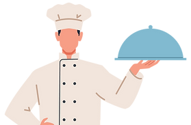 Chef Holding Platter