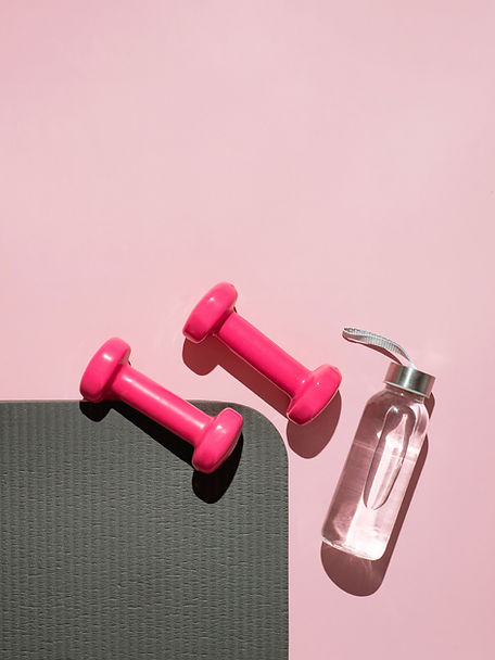 Fitness Essentials Flatlay