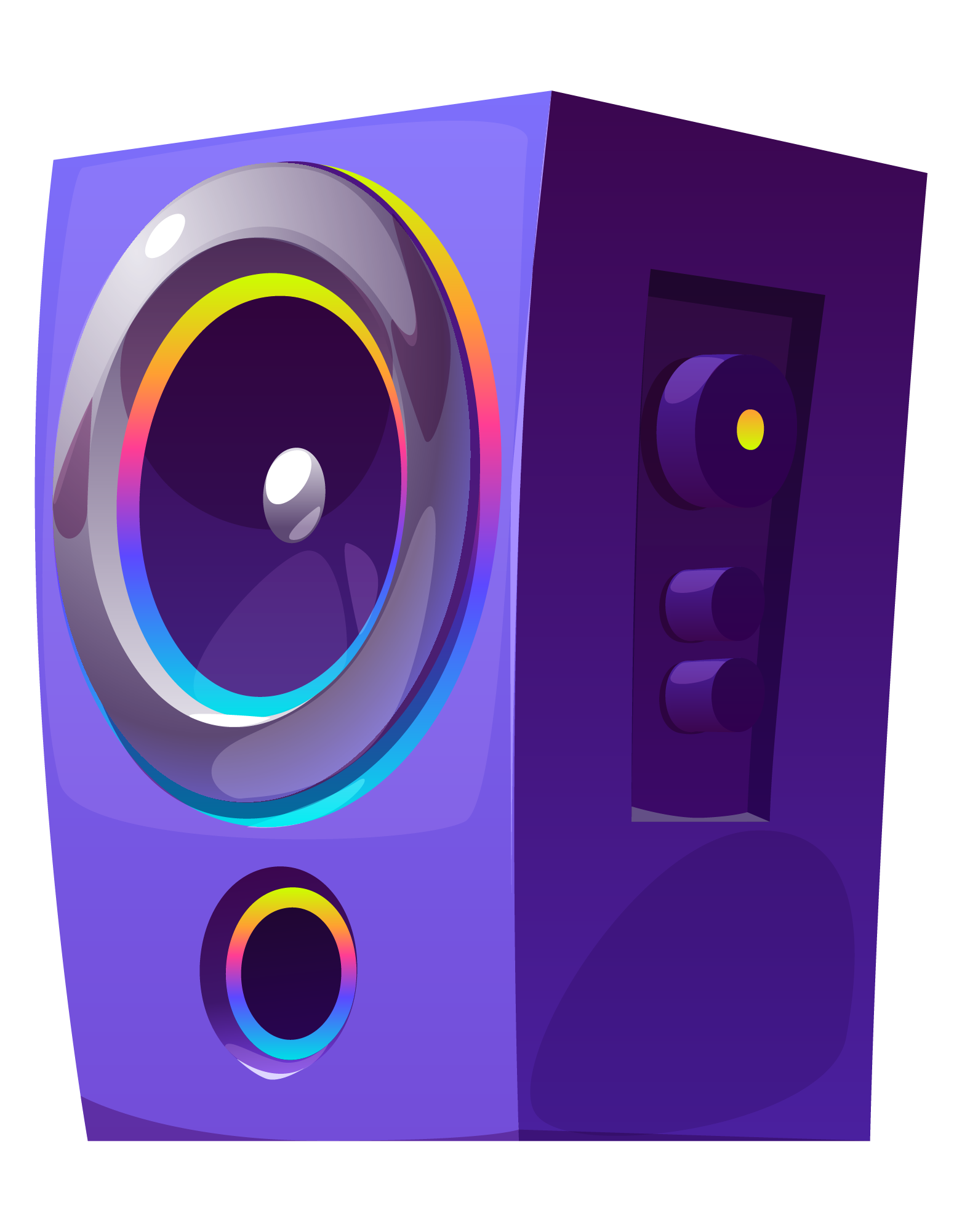 Vibrant Speaker Illustration