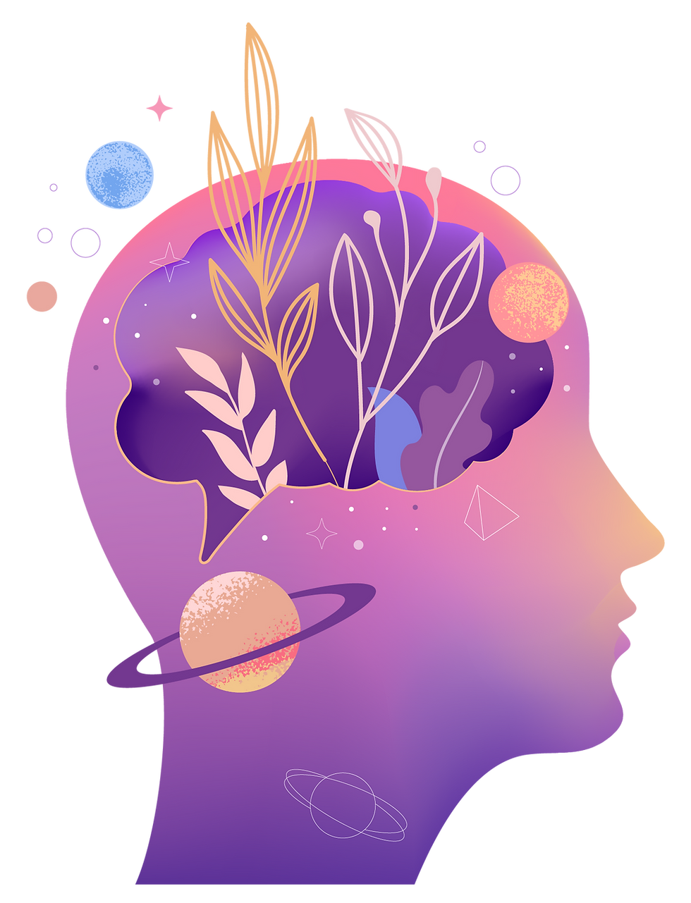 Abstract Brain Illustration
