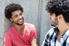 Two Friends Chatting