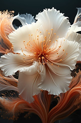 Fleur d'hibiscus surréaliste