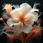 Fleur d'hibiscus surréaliste