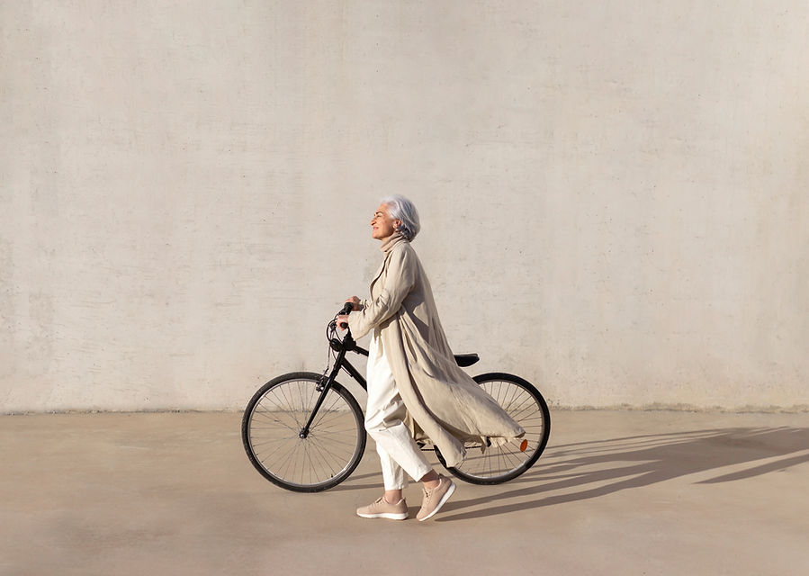 Walking with Bicycle