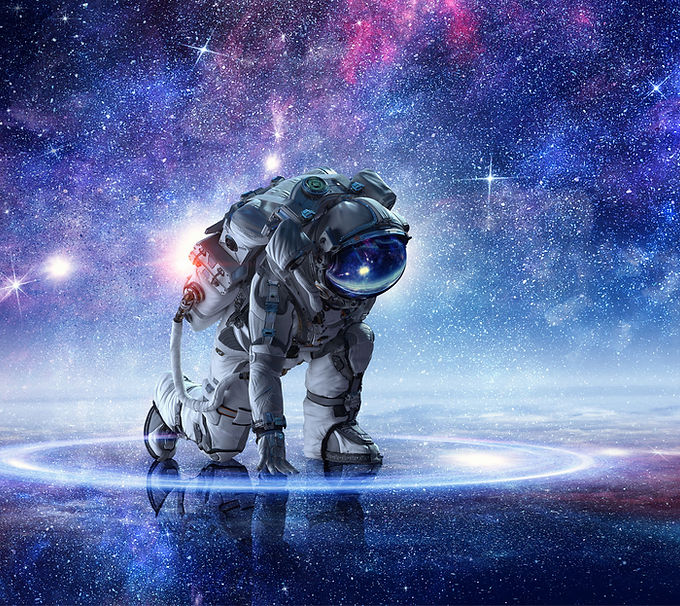 Kneeling Astronaut