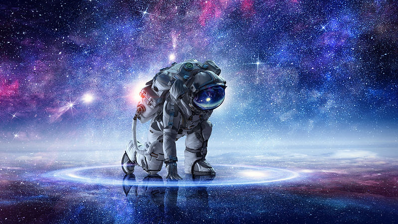 Kneeling Astronaut