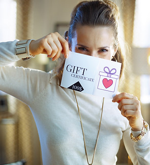 Holding Gift Card