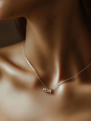 Mom Necklace Close-up