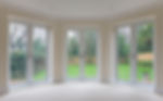 Glass patio doors with film coatings