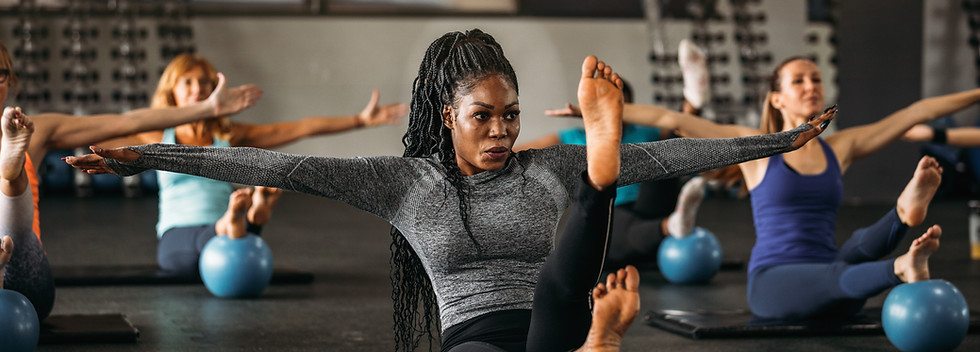 Aula de Pilates em Grupo