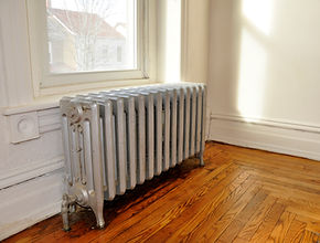 radiator and window