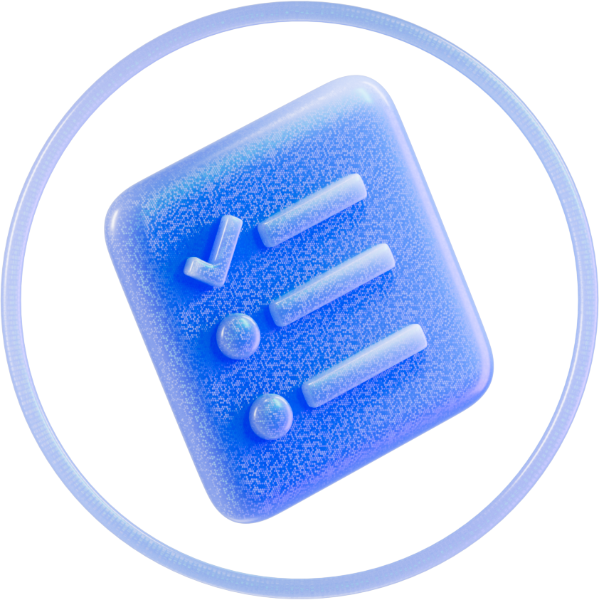 Blue Checklist Icon
