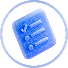 Blue Checklist Icon
