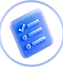 Blue Checklist Icon