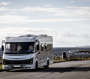 Campervan on Coast