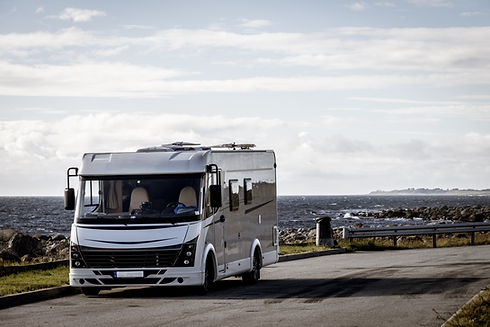 Campervan on Coast
