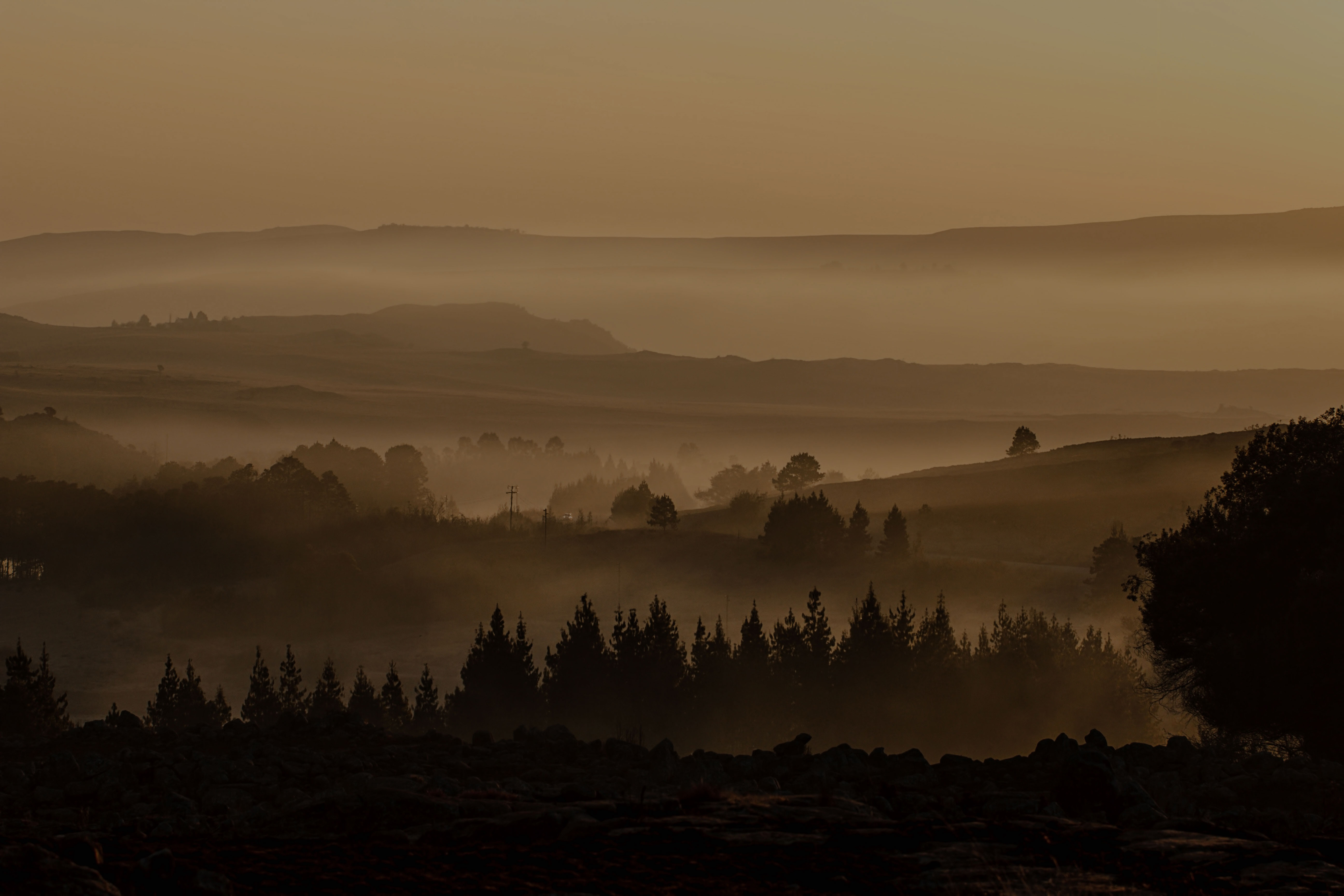Misty Mountain Landscape