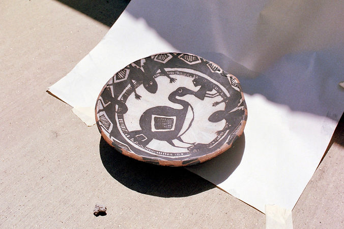 Painted Ceramic Plate