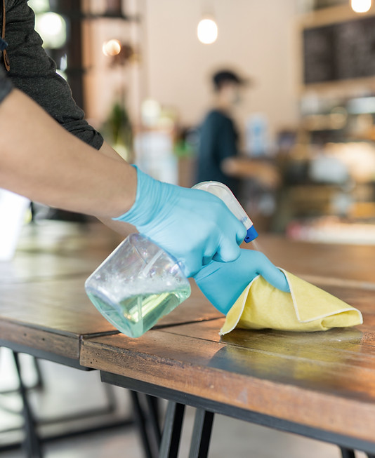 Cleaning Table Surface
