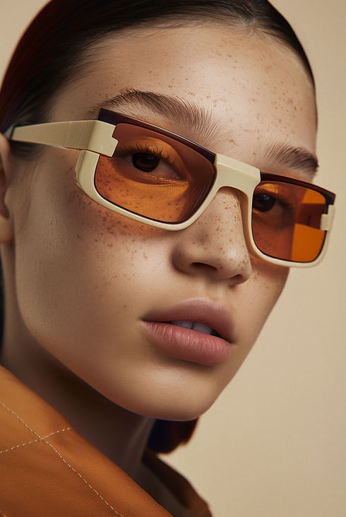 Woman Wearing Stylish Glasses