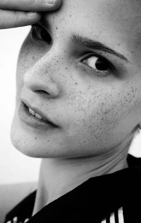 Closeup Portrait Beauty stare