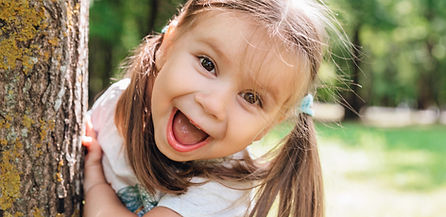 Smiling child Supervised parent-child visit through a Melbourne Children’s Contact Service.