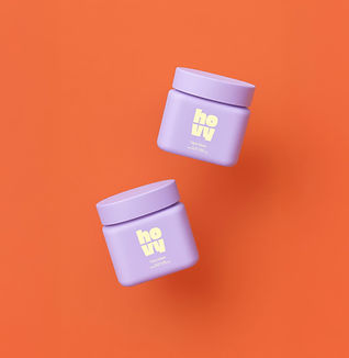Purple Cosmetic Jars