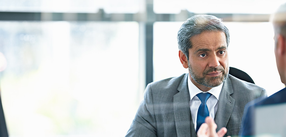 Two Men at a Meeting