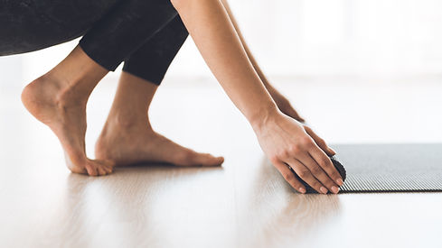 Tapis de yoga roulant