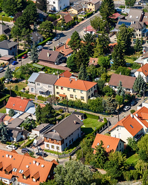 In the suburbs